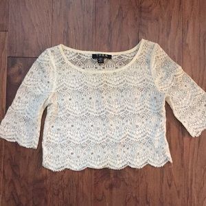 lace crop top